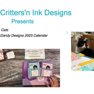 Cute Desk Calendar – Love Cats & SAB Dandy Delights